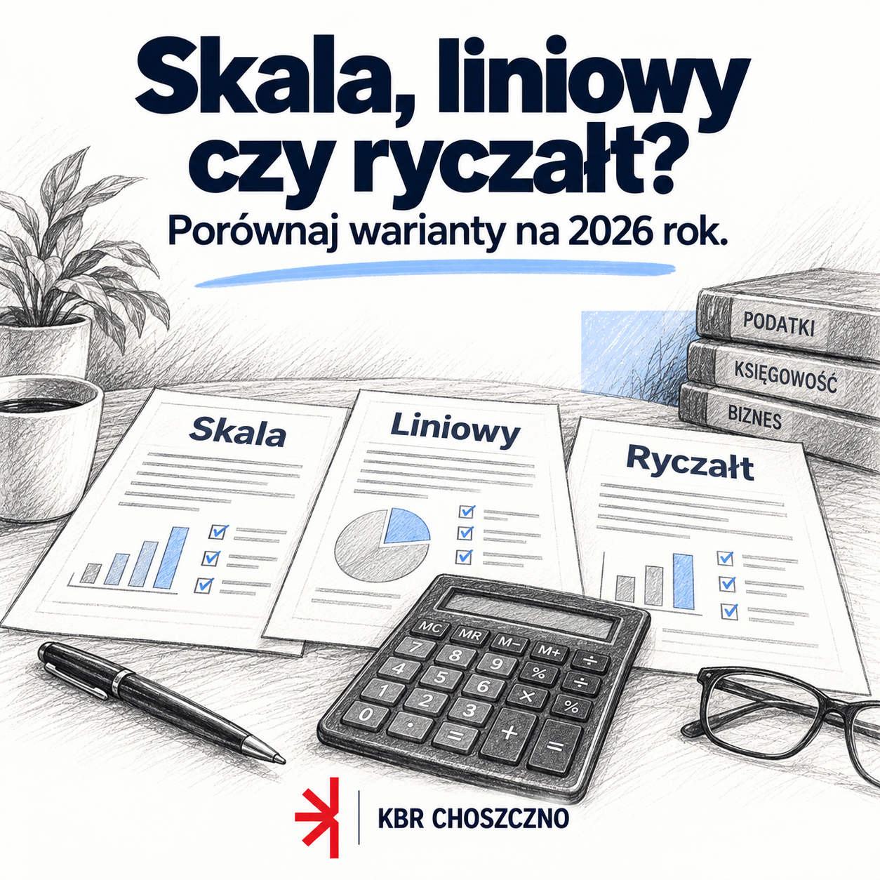 Skala, liniowy czy ryczałt? Poznaj kalkulator porównania opodatkowania KBR
