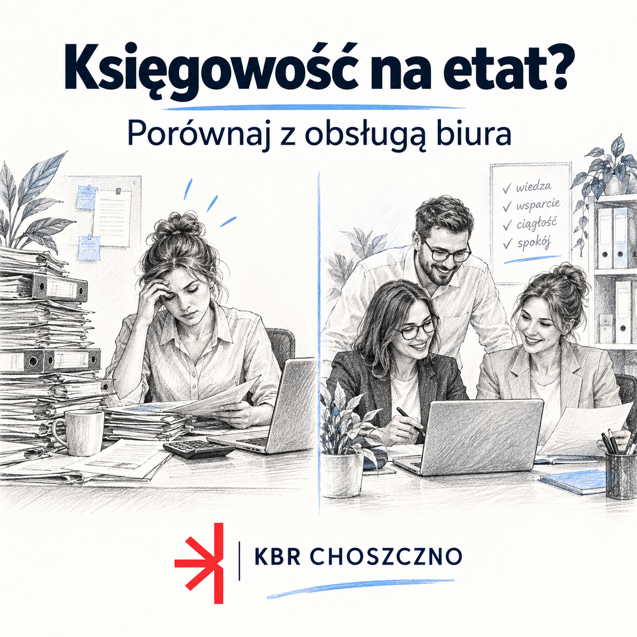 Księgowa na etat czy biuro rachunkowe? Jak porównać oba rozwiązania