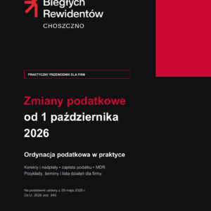 Okładka e-booka KBR: Zmiany podatkowe od 1 października 2026 – Ordynacja podatkowa w praktyce